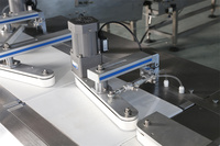 Machine d'emballage flow-pack pour confiseries au caramel avec neuf servomoteurs