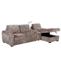 Canapé d'angle convertible deux places de style européen en éponge, avec rangement, rembourré, pour salon et appartement – Vente en gros, haute qualité