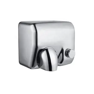 Bathroom Appliances Fast Dry Manual Stainless Steel 304 Hot Air Anti Vandal Washroom School Hand Dryer