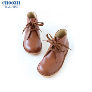 Zienchozii-bottines en cuir Tan pour fille, chaussures d'<span class=keywords><strong>hiver</strong></span>, à lacets, faites à la main, personnalisées - Product Image 2