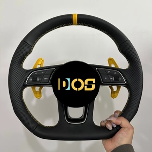 Volant <span class=keywords><strong>sport</strong></span> complet en fibre de carbone DOS, compatible avec <span class=keywords><strong>Audi</strong></span> A3 A4 B9 A5 RS3 RS4 RS5 S3 S4 S5 RS6 RS7 S6 B8.5 - Product Image 3