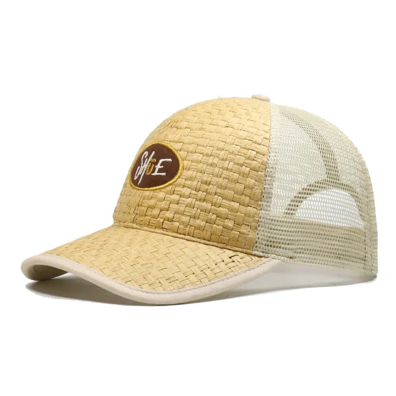 100% 폴리 에스터 맞춤형 야구 모자 밀짚 모자 야구 모자 디자이너 모자