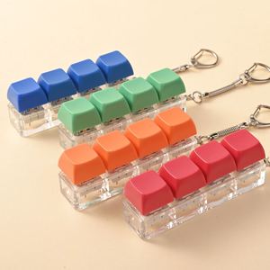 Hot Selling Single Key Multi Key Decompression Keychain Mechanical <b>Keyboard</b> Button Stress Relief Toy Creative Pendant - Product Image 2