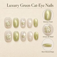 T2114 Kaixin Fournitures d'ongles à presser personnalisées, motif trèfle à quatre feuilles, artisanat d'intérieur, relief 3D