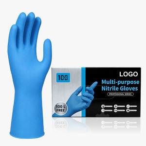Gants en nitrile jetables XINGYU de 12 pouces, sans poudre, résistants, à <span class=keywords><strong>manchette</strong></span> longue, pour le nettoyage, la préparation alimentaire, l'industrie, 12 mil - Product Image 1