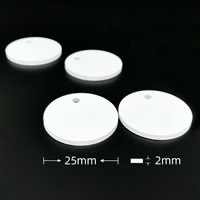 Carte NFC RFID 25MM pour animaux de compagnie, étiquettes pour blanchisserie et entrepôt, fréquence 860-960MHz, puce NFC213, compatible Google