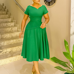 chinese dress ladies Girls Textured Casual Dresses