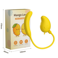 App-Fernbedienung G-Punkt Vibrator Weiches Silikon Mango Banane USB Wiederaufladbar IPX6 Wasserdicht für Frauen und Männer