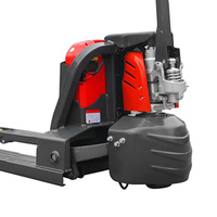 Chariot élévateur à palettes portable 2T 800 mm Batterie au lithium 24V20AH Chariot élévateur à fourche Pompe double Empileur
