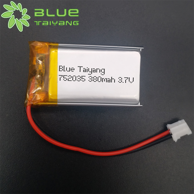 752035 3.7v 380mah Lipo Battery Smart Watch Battery 380mah 3.7v