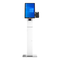 Terminal de commande en libre-service pour restaurant personnalisé OEM, écran tactile 15,6/21,5 pouces, kiosque avec imprimante thermique intégrée de 80 mm