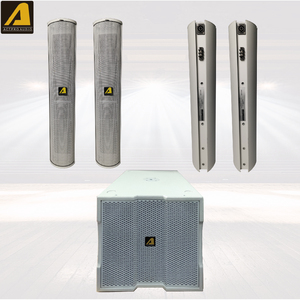 MA6EX+KA15A Full Range Active <strong>Speaker</strong> Set Studio <strong>Column</strong> 15 Inch Woofer Complete <strong>pa</strong> <strong>Sound</strong> System Powered Passive White Black - Product Image 6