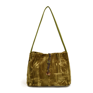 Niche Design <strong>Bag</strong> for Women 2026 New Style Trendy Fashion <strong>Bag</strong> National Style Bamboo Dark Pattern <strong>Velvet</strong> Design Shoulder <strong>Bag</strong> - Product Image 5