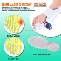 Pembatas Jari Kaki TPU Kelas Medis BARU, Penyangga Hallux Valgus, Penyangga Ortopedi yang Dapat Disesuaikan, Pelurus Jari Kaki Besar, Penyangga Bunion