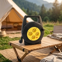 Enrouleur de câble de rallonge 4 voies de 20 m, norme européenne, avec câble H05VV-F 3G1.0mm2, certifié CE/TUV GS, IP20, pour appareils électroménagers