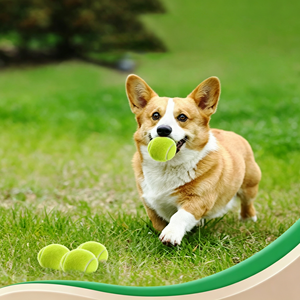 Durable <b>Dog</b> <b>Balls</b> Tough Felt Chew Proof Puncture Resistant Long Throw <b>Dog</b> Tennis <b>Balls</b> Heavy Duty Pack Championship Grade - Product Image 3
