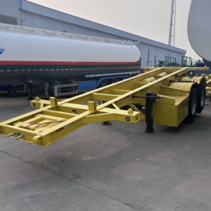 Châssis de <span class=keywords><strong>remorque</strong></span> neuf ou d'<span class=keywords><strong>occasion</strong></span> 2/3/4 essieux 20/40/45 pieds 30/40/60/80 tonnes, châssis de <span class=keywords><strong>remorque</strong></span> squelette, semi-<span class=keywords><strong>remorque</strong></span> à prix réduit - Product Image 5