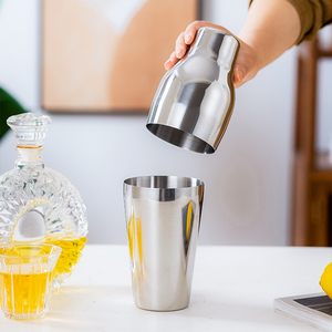 Tùy chỉnh 600ml 20oz parisian Cocktail Shaker thép không gỉ 18/8 <span class=keywords><strong>Bar</strong></span> bartender đồ uống pha trộn 2-mảnh pháp Shaker - Product Image 6