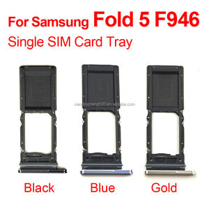Pour Samsung pour Galaxy F946 Z Fold 5 Fold5 double support de plateau de <span class=keywords><strong>carte</strong></span> SIM adaptateur de prise pièce de réparation électronique de remplacement - Product Image 2