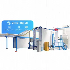 Powder coating line system tunnel powder curing oven Powder coating line