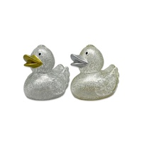 Canards de bain couineurs en caoutchouc jaunes de 3 pouces, motifs variés, avec logo personnalisé, vente en gros à prix bas pour Noël