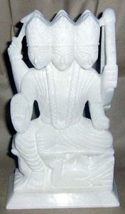 Estatua de mármol Kartike Dios indio - Product Image 2