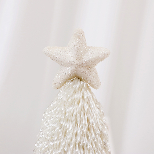 EW design-Mini árbol de Navidad blanco nieve, decoración festiva para el hogar - Product Image 3