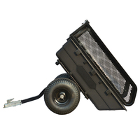 Promotion Remorque à benne basculante pour ATV de 300 kg, remorque multifonctionnelle pour tracteur, chariot utilitaire pour ATV avec 2 roues
