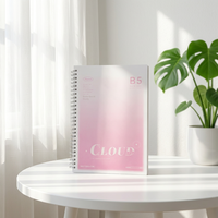 Carnet de luxe B5 à double spirale avec motif en relief, 78 pages imprimées, couverture rigide en PP, pour l'école, le bureau ou comme journal intime - Édition cadeau
