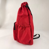 Sac à dos unisexe décontracté et tendance en jean pliable, imperméable, avec cordon de serrage, multifonctionnel, personnalisable avec logo, en polyester, pour le commerce transfrontalier
