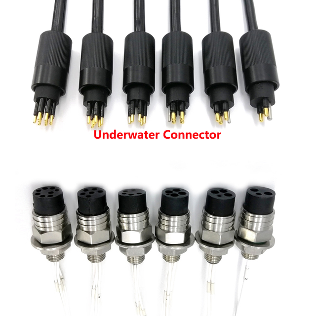 Subconn Micro Circular 8pin Female Bulkhead Male Cable MCBH8F MCIL8M Subsea Underwater Rov Ip69 Waterproof Double Head Connector