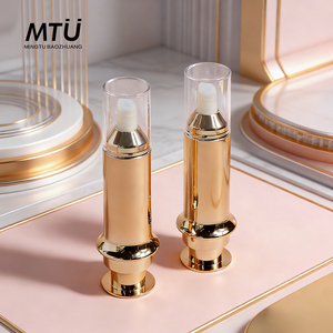 Flacon Airless en Plastique Or Rose, <span class=keywords><strong>Seringue</strong></span> pour Sérum, Lotion Soin de la Peau 10ml, Échantillon Pompe <span class=keywords><strong>Huile</strong></span>, Lifting des Yeux, Cosmétiques Écologiques Personnalisés - Product Image 5