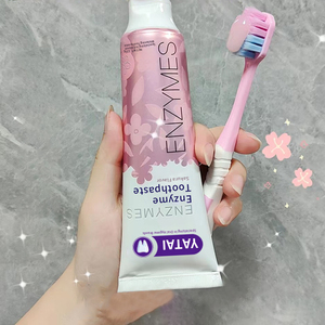 Dentifrice enzymatique pour le blanchiment des dents soins bucco-dentaires dentifrice propre aromatisé aux fruits avec logo personnalisé - Product Image 4