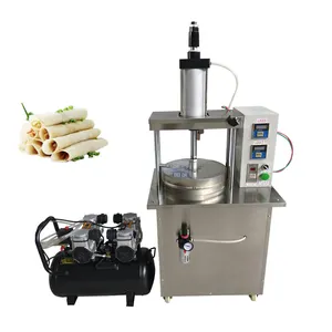Máquina comercial para hacer tortillas de maíz, máquina para hacer tortillas de tacos, máquina para hacer Roti, prensa para pizza