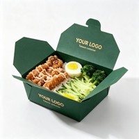 Boîte à lunch jetable en papier kraft de haute qualité, boîte bento en carton pour sushis, emballage alimentaire en carton avec encre de soja, vente en gros