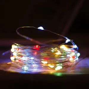 Großhandel Außen dekoration Led Kupfer Batterie Box Kupferdraht Licht Lichterkette Spot Multifunktion ale Weihnachts lichter Stern lichter