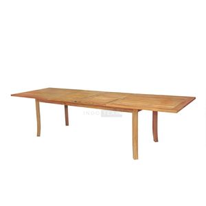 Tables d'extérieur en teck vieilli de haute qualité, design simple et moderne, qualité éprouvée, durables, robustes et imperméables - Product Image 5