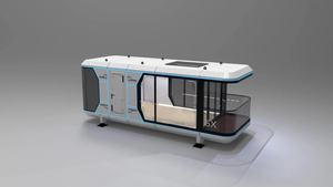 Capsule spatiale préfabriquée de maison portative de double histoire de maison de conteneur de conception spéciale très utilisée - Product Image 6