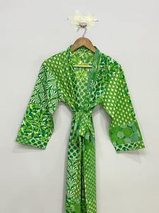 กิโมโนตัวยาวผ้าฝ้ายฟรีไซส์และใส่สบายเหมาะสำหรับทุกไซส์50นิ้วผู้จำหน่ายโดยประมาณจากอินเดีย - Product Image 4