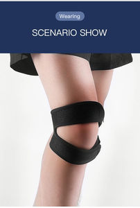 En gros Genouillère de soutien élastique pressurisée avec trou de ventilation pour le basketball, le tennis et le cyclisme - Product Image 5