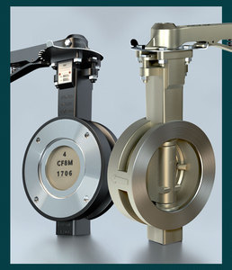 Conexión manual de acero al carbono con bridas de PTFE de doble excentricidad de alto rendimiento de grado industrial para aceite - Product Image 4