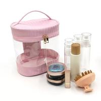 Sac de rangement cosmétique en PVC coloré à lettres, résistant à l'eau, avec poignée souple, ouverture supérieure à fermeture éclair, grand format, design tendance Lider