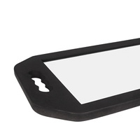 Wholesale Large Hand Rectangular Foam Cushion Barber Mirror with Handle Back Wall Mount Shockproof Foam Makeup Mirror for Salon