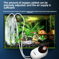 Pompe à oxygène pour poissons rouges, pompe à oxygène pour aquarium, quatre têtes, volume d'air élevé, ABS, presque silencieuse, pour petit bassin à poissons, chambre, cuisine