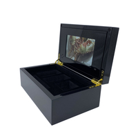 Boîte de brochures vidéo IPS/TFT en bois de 7 pouces avec écran lcd, haute qualité
