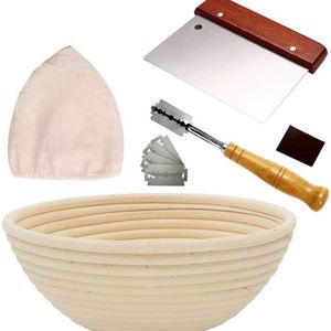 Olla de hierro fundido para repostería, molde de tela, cesta, soporte negro de techo plano, tarro de vidrio para fermentación completa de masa madre - Product Image 1