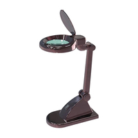 SAA Factory Wholesale 3X 5Diopter Esthetician Daylight Magnifying LED Lamp Beauty Salon Nail Table Desktop Magnifier Light