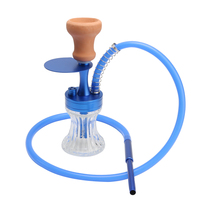 4 couleurs petit narguilé en verre set narguilé mini shisha vente en gros chicha complet portable hookah cup travel shisha with bag