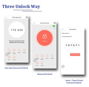 Nouvelle boîte aux lettres intelligente moderne pour appartement résidentiel boîte aux lettres intelligente extérieure en métal murale avec plusieurs méthodes de déverrouillage - Product Image 3