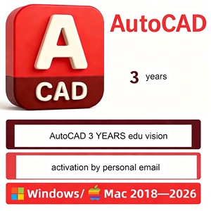 <strong>AutoCAD</strong> 3 Years Edu Version 2023 2024 2025 2026 Computer Drafting Drawing Tool Software for windows and Mac Fast Delivery - Product Image 1